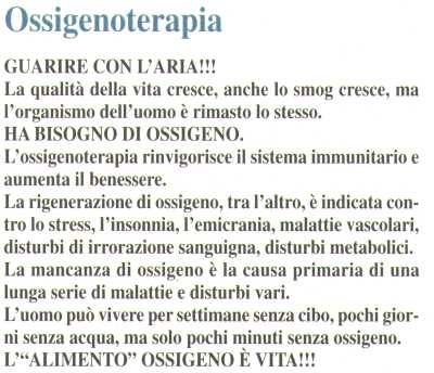 Ossigenoterapia